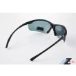 【Z-POLS】帥氣消光黑框搭載Polarized 寶麗來頂級偏光抗UV400運動太陽眼鏡(頂級偏光太陽眼鏡)