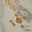 【GOLDCHILL JEWELRY】黃金幸運金豆1公克 愛心 星星 肉掌 多款選1(0.266錢±0.01)