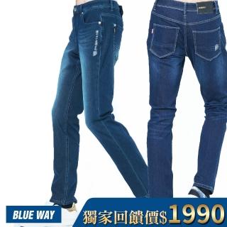 【BLUE WAY】鬼洗 地藏小王 男款 彈性 直筒褲 窄直褲 牛仔褲 多款任選