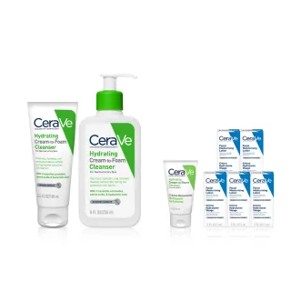 【CeraVe適樂膚】溫和洗卸泡沫潔膚乳 大+小 年度限定組_B(泡沫質地)