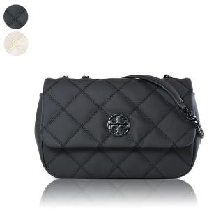【TORY BURCH】WILLA 菱格翻蓋肩背/斜背二用包-小