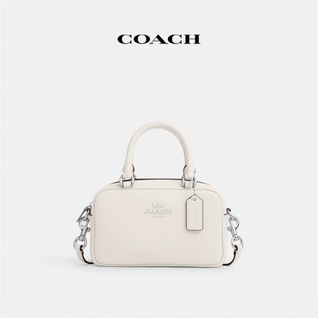 COACHCOACH蔻馳官方直營 SATCHEL斜背手袋-SV/白堊色(CT776)