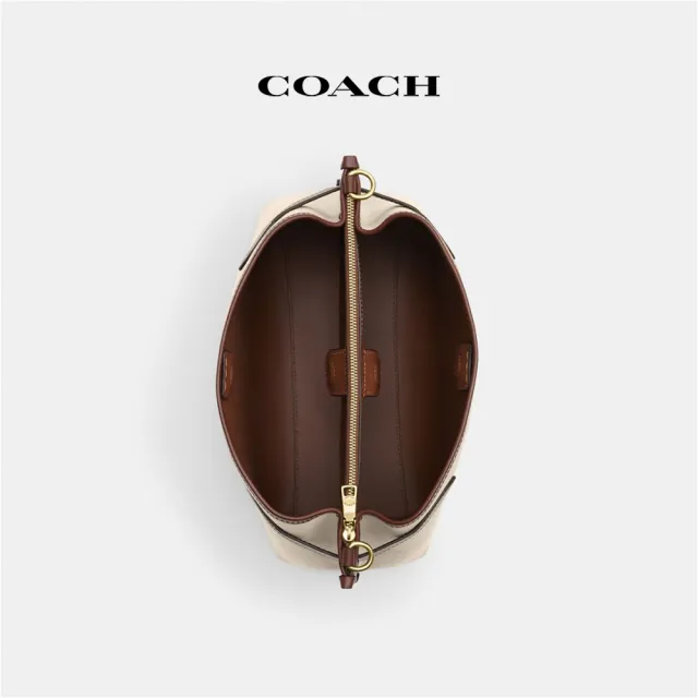 【COACH蔻馳官方直營】HANNA COACH圖案單肩手袋-IM/自然色 混合色(CS189)