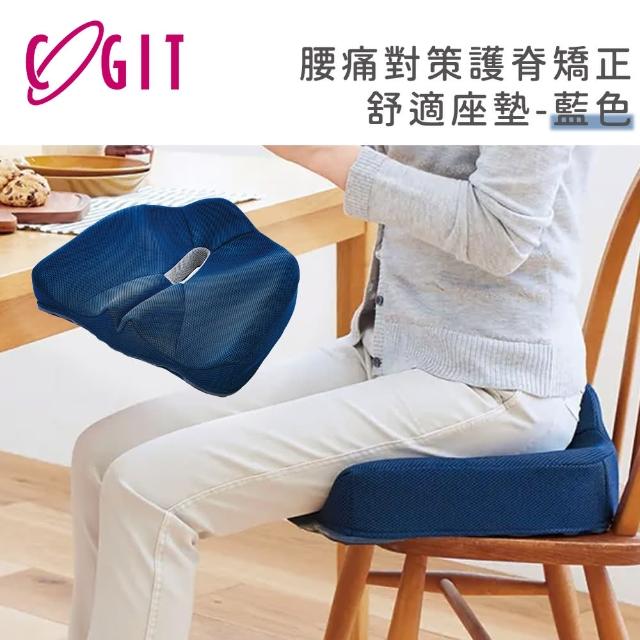 【COGIT】腰痛對策護脊矯正舒適座墊(藍色)