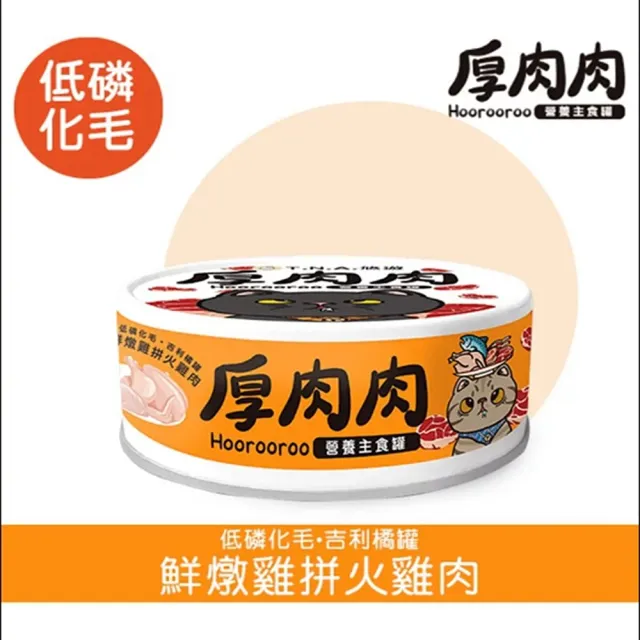 【T.N.A. 悠遊系列】厚肉肉Hoorooroo主食罐 80g*24入/箱(貓主食罐、貓罐 全齡貓)