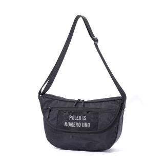 【POLER STUFF】母親節禮物 日本限定 POLER X-CLOTH MESSENGER 中型郵差包 / 側揹包(黑色)