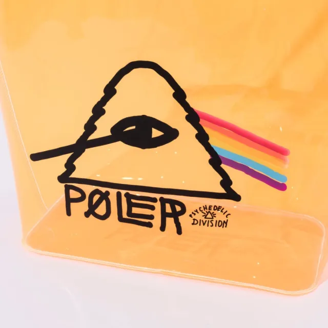 【POLER STUFF】雙11 日本限定 POLER PVC POOL BAG 防水包 托特包 / 輕便袋收納包(橘色)