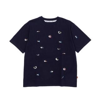 【POLER STUFF】日本限定 PRM WASH EMB TEE-SURF 日式仿水洗電繡TEE(衝浪*靛青)