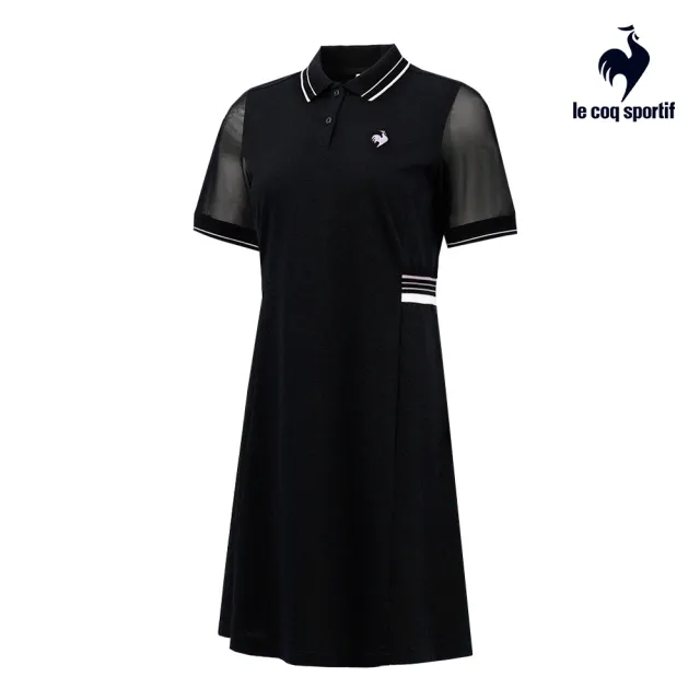 【LE COQ SPORTIF 公雞】休閒經典短袖連身裙 女款-2色-LWT22322