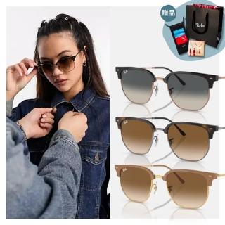 【RayBan 雷朋】金屬漸層抗UV太陽眼鏡(RB4416F-710/51、672071、672151 55mm 漸層鏡片)
