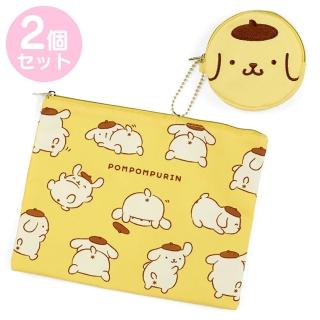 【SANRIO 三麗鷗】布丁狗生日系列 造型收納袋二入組 扁平袋 布丁狗 屁屁