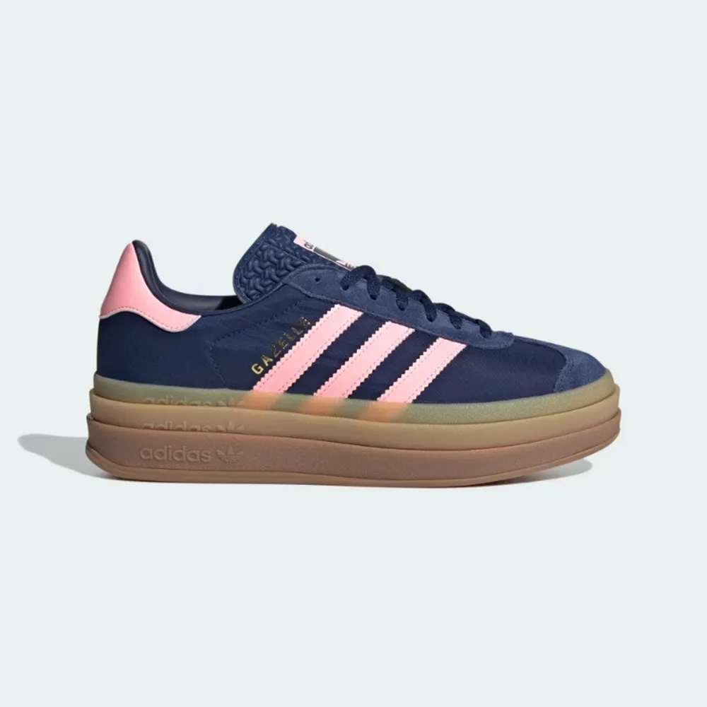 【adidas 愛迪達】GAZELLE BOLD 運動休閒鞋(IG4390 女鞋 ORIGINALS 休閒鞋 藍)