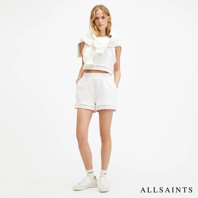 ALLSAINTS EWELINA 厚實純棉休閒短褲-白 W074JA(常規版型)