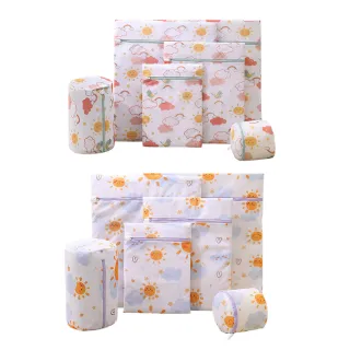 【OUAISI 歐艾思】彩色印花細網洗衣袋-6入組(內衣洗衣袋 洗護袋 衣物袋)