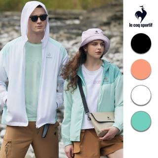【LE COQ SPORTIF 公雞】官方直營 運動TRAINING可收納防風外套 男女款-4色-LWT61663 LWT62663