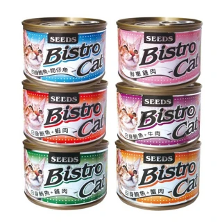 【Seeds 聖萊西】Bistro Cat特級銀貓健康大罐170g*24入(貓罐頭 副食 全齡貓)