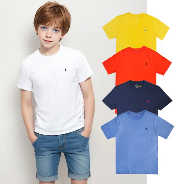 RALPH LAUREN POLO Ralph Lauren 休閒 素TEE 刺繡小馬短袖上衣(青年款)