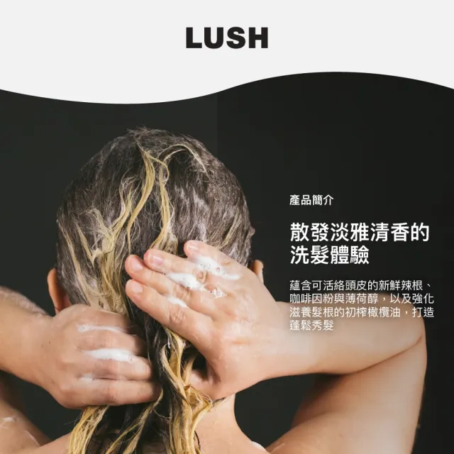 【LUSH 嵐舒】山葵洗髮露 300g(洗髮精/蓬鬆/控油/涼感/深層清潔)