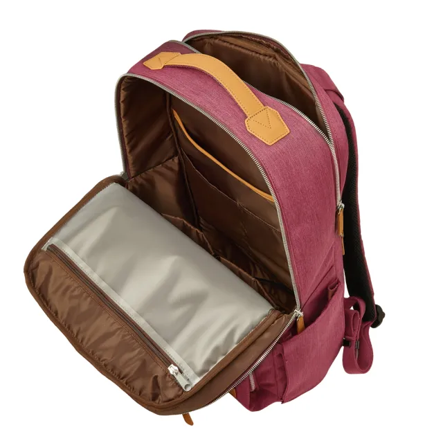 【Nordace】Siena Pro 17 紅色後背包/書包/電腦包 ND1119-3(旅行登山遠足上班上學)