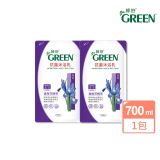 【Green 綠的】綠的抗菌沐浴乳補充包700ml(鳶尾花精萃)