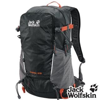【Jack wolfskin 飛狼】Peak 25L 登山揹包 健行揹包(經典黑)