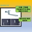 【麗達衛浴】台製 LF認證 自由栓 水龍頭 壁式龍頭 單冷水龍頭 廚房龍頭 壁栓 正304不鏽鋼(自由栓 無鉛)