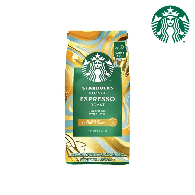 【STARBUCKS 星巴克】--VIP限定--咖啡豆200g x4包(口味任選)