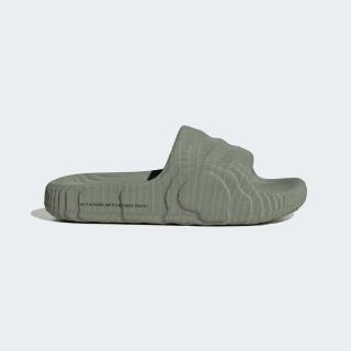 【adidas 愛迪達】Adilette 22 W 女 涼拖鞋 運動 休閒 日常 居家 逛街 舒適 環保 軍綠(IG8264)