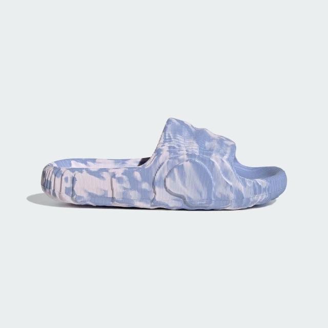 【adidas 愛迪達】Adilette 22 W 女 涼拖鞋 運動 休閒 日常 居家 逛街 環保 藍紫 粉(IE5646)
