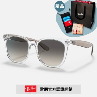 【RayBan 雷朋】方形漸層太陽眼鏡(RB4379D-659811、710/13 55mm 漸層鏡片)