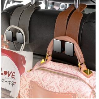 【May Shop】車用掛鉤汽車座椅背雙掛鉤多功能車上手機支架隱藏式金屬小掛鉤(車泊必備)
