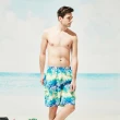 【Heatwave 熱浪】男款海灘褲清涼浪花湖水藍沙灘休閒褲男(A235/M-2XL)