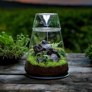 【沐森 Green Life】火山瓶露集杯 苔蘚生態瓶(不含植物)