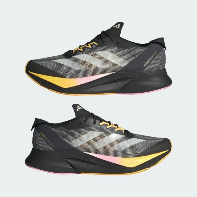 【adidas 愛迪達】Adizero Boston 12 M 男 慢跑鞋 運動 競速 跑鞋 避震 輕量 黑黃(IF9212)