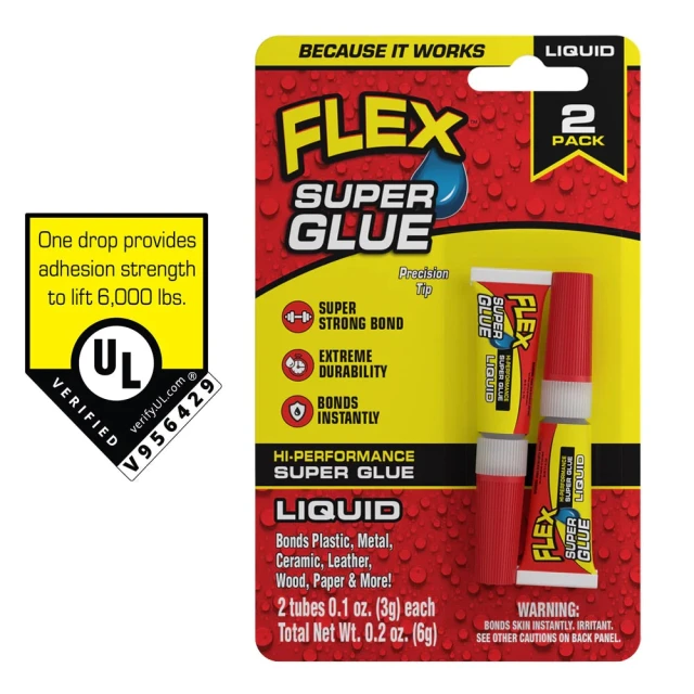 FLEX SEAL Flex Super Glue飛速超級瞬間膠3g*2入(液狀)