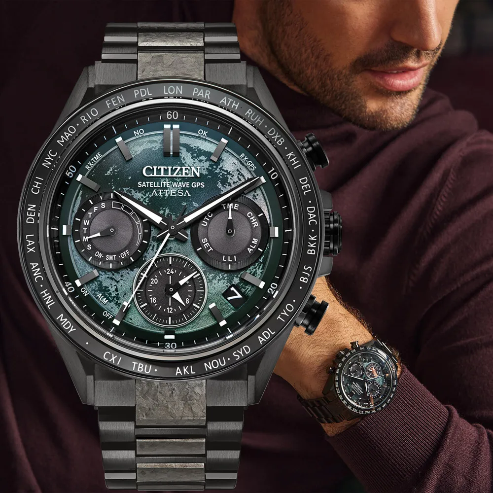 【CITIZEN 星辰】限量HAKUTO-R 限定款 GPS衛星錶 光動能 手錶 男錶-44.6mm(CC4065-61Y 送禮首選)