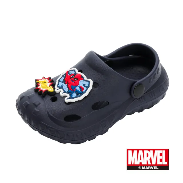 【Marvel 漫威】童鞋 蜘蛛人 園丁洞洞鞋/防撞 輕量 防水 舒適 藍(MNKG45306)