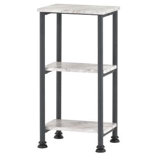 【H&R 安室家】35x27x71CM仿大理石紋三層置物架BC335A