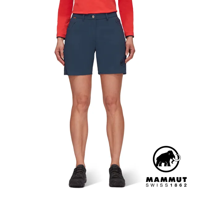 【Mammut 長毛象】Hiking Shorts 經典健行短褲 海洋藍 女款 #1023-00131