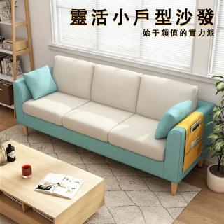 【大城小居】小戶型雙人沙發 雪花絨布 可拆洗 附儲物袋+抱枕(預購15天)