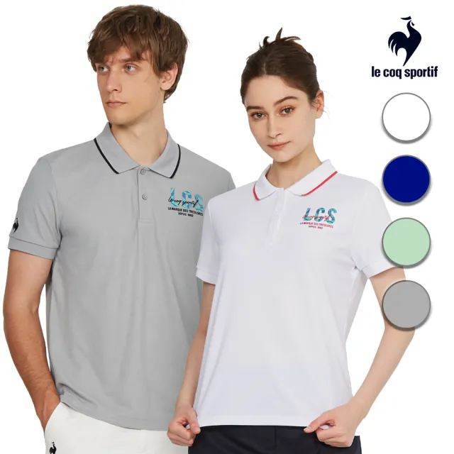 【LE COQ SPORTIF 公雞】休閒經典短袖POLO衫 男女款-4色-LWT21841_LWT22841