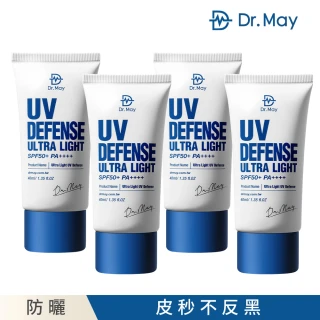 【Dr. May 美博士】專業隔離清爽防曬乳SPF50+ PA++++ 四入組(40ml 醫美防曬)