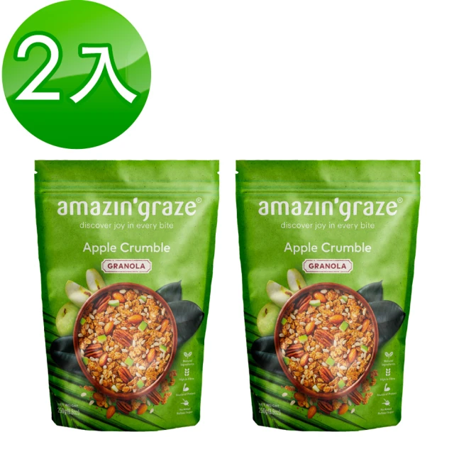 Amazin graze 堅果穀物燕麥脆片(咖椰250gx2