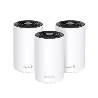 【TP-Link】三入組-Deco XE75 WiFi 6E AXE5400 三頻Gigabit 真Mesh 無線網路網狀路由器(Wi-Fi 6E分享器)