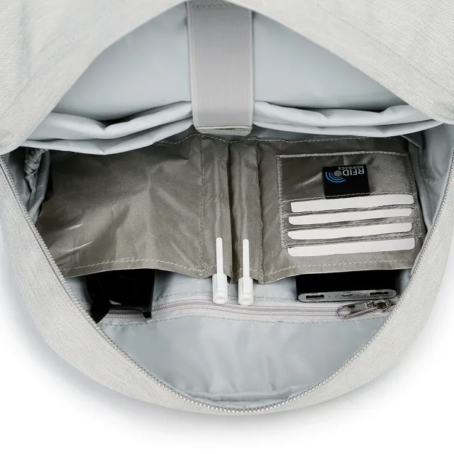 【Nordace】雙11 母親節禮物 Comino灰色優閒時尚經典背包 ND1062-2(登山遠足上班上學)