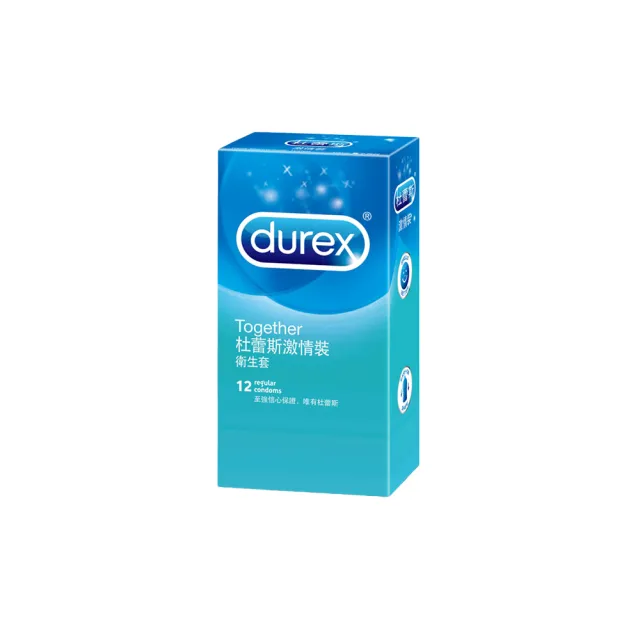 【Durex 杜蕾斯】激情裝保險套1盒(12入 保險套/保險套推薦/衛生套/安全套/避孕套/避孕)