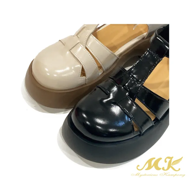 【SM】個性編織輕量厚底鞋(白色)