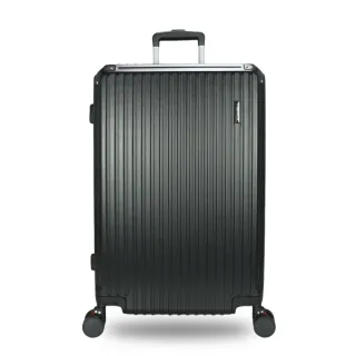 【DF travel】佛羅倫薩 ABS耐磨附杯架TSA內崁式海關密碼鎖 USB 雙排靜音飛機輪24吋行李箱-共4色