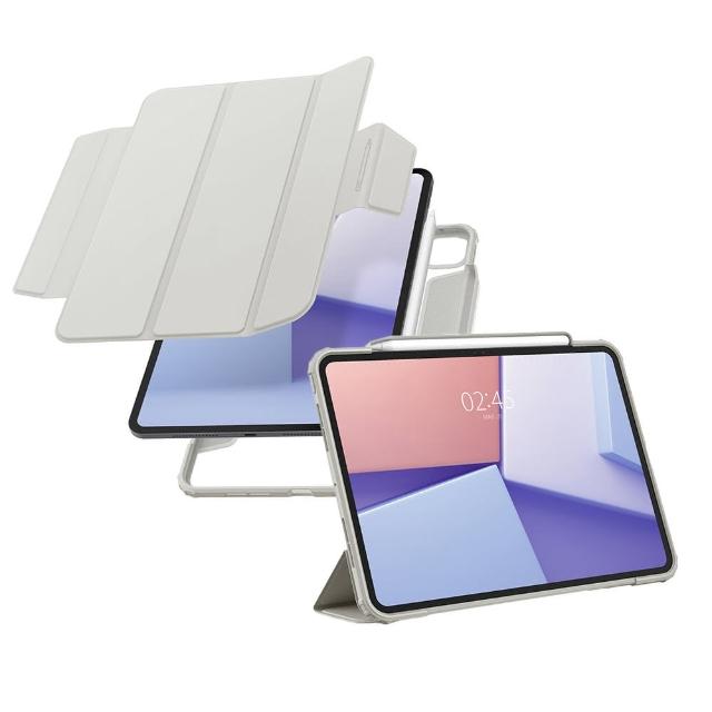 【Spigen】SGP 2025 iPad Air 13吋/11吋/10.9吋_Air Skin Pro-磁吸可拆式防摔保護套(灰)