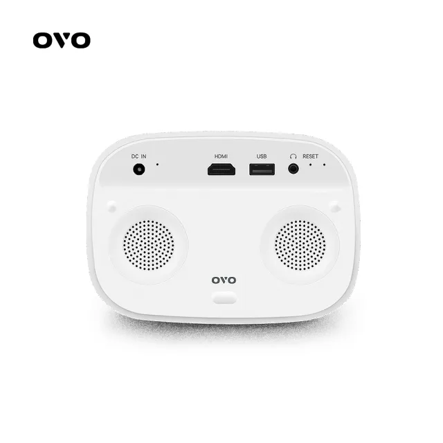 【OVO】HD高畫質便攜智慧投影機增強版 U5S(自動對焦 內建電池  露營/家用/戶外/商用)
